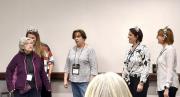 Jeanne and Kathy sing bari and bass with Roulette